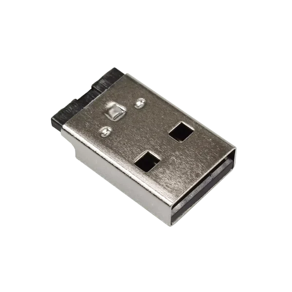 USB A公 短體鋼殼鍍鎳 側面與P4短路 RMA-A1047