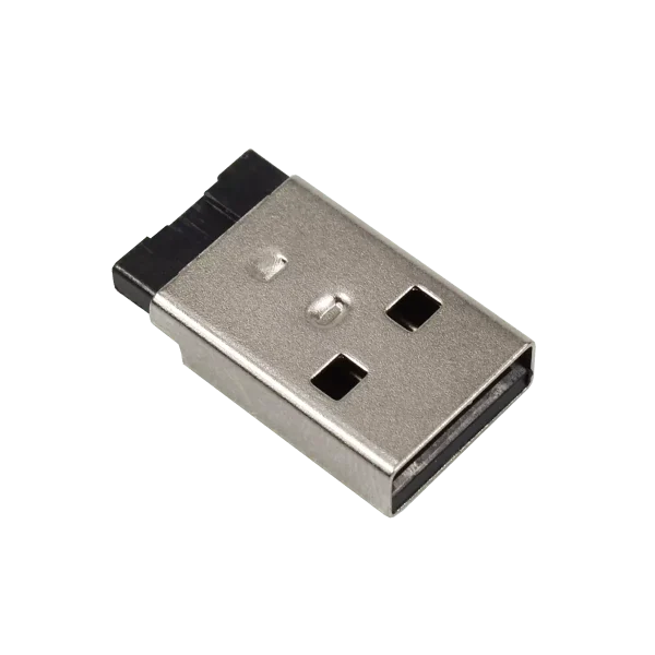 USB A公 短體鐵殼鍍鎳 RMA-A605