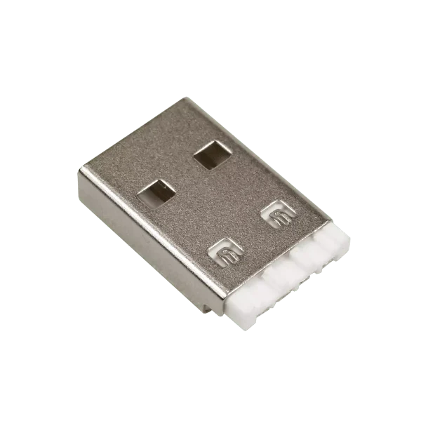 USB A/M 短體雙卡點 白色無鹵 端子1u" RMA-A669