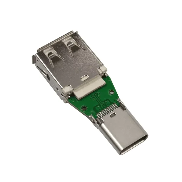 USB-A F(白色) TO Type-C F 轉接頭 RTG-A1094